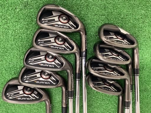 テーラーメイド BURNER 2.0 9S アイアンセット IR NS PRO 950GH フレックスS メンズ 男性用 右利き 右用 Cランク ゴルフクラブ