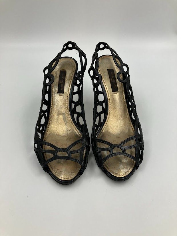 ルイヴィトン LOUIS VUITTON サンダル 35 - エナメル（レザー