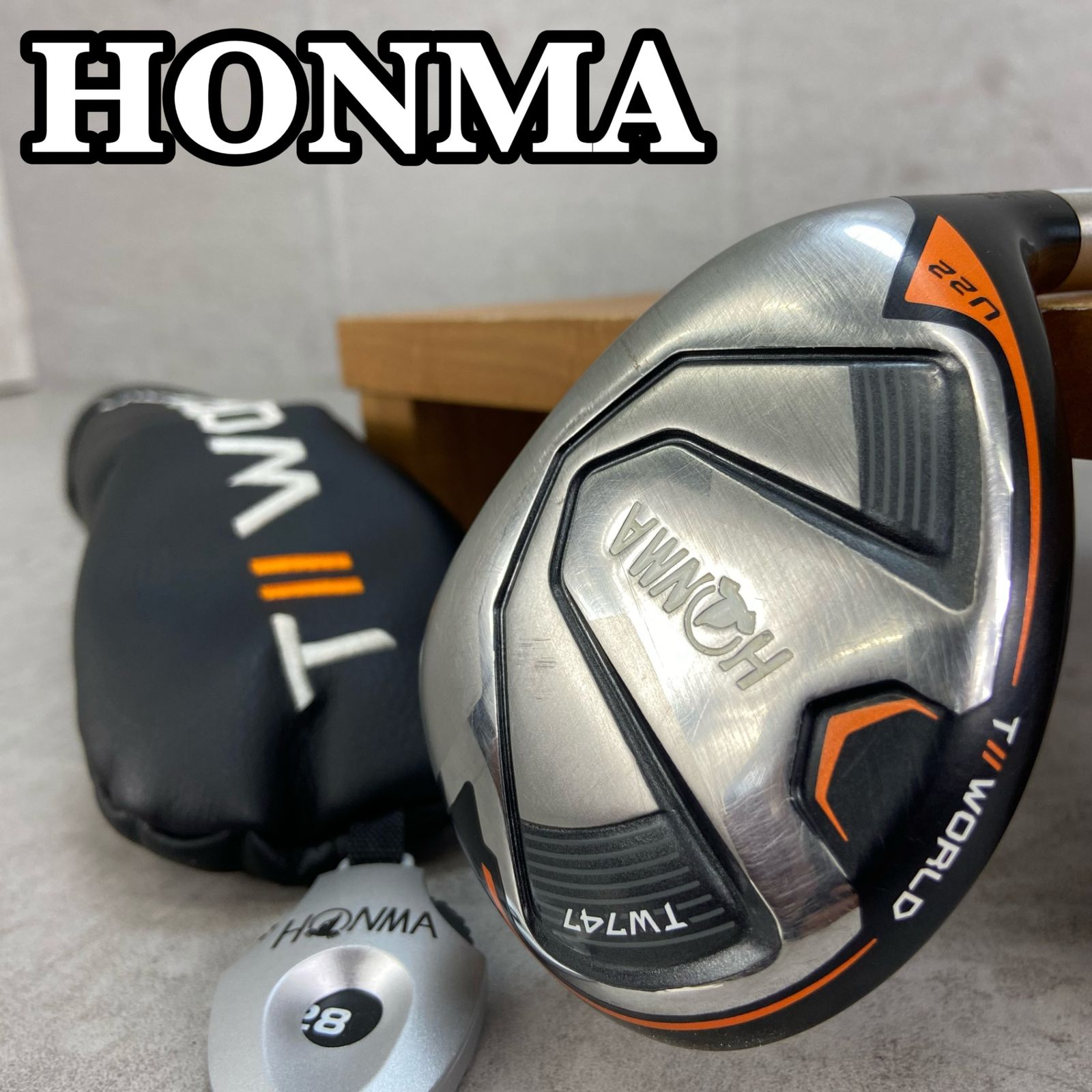 本間ゴルフ - HONMA　ホンマ　TOUR　WORLD　TW747 ツアーワールド　メンズゴルフユーティリティー　カーボン　22°　右利き用　UT　ヘッドカバー Amazon | 本間ゴルフ ユーティリティ TOUR WORLD TW747