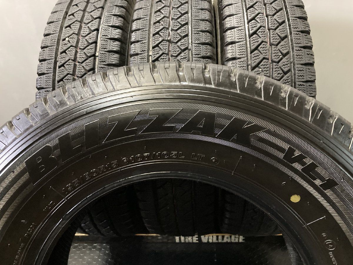 BS BRIDGESTONE BLIZZAK VL1 195/80R15 107/105L LT 15インチ スタッドレス 4本 19年製 バリ溝 ハイエース キャラバン等　(KTO030)