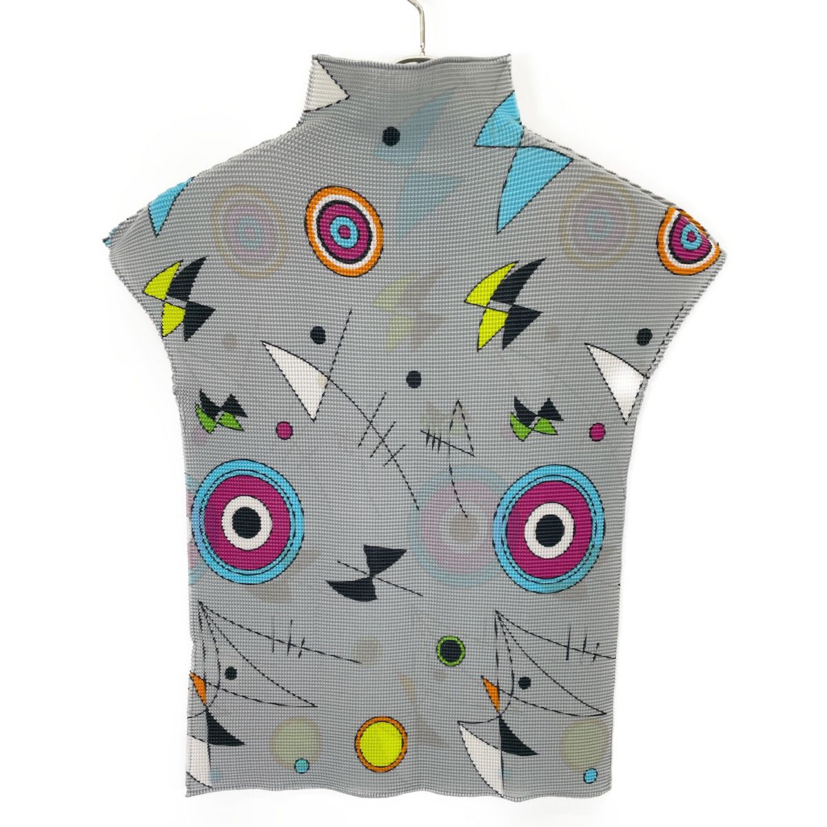 大特価!! me ミー イッセイミヤケ MI01FK353 ｸﾞﾚｰ ｸﾞﾗﾌｨｯｸﾌﾟﾘﾝﾄ ｶｯﾄｿｰ 表記無し