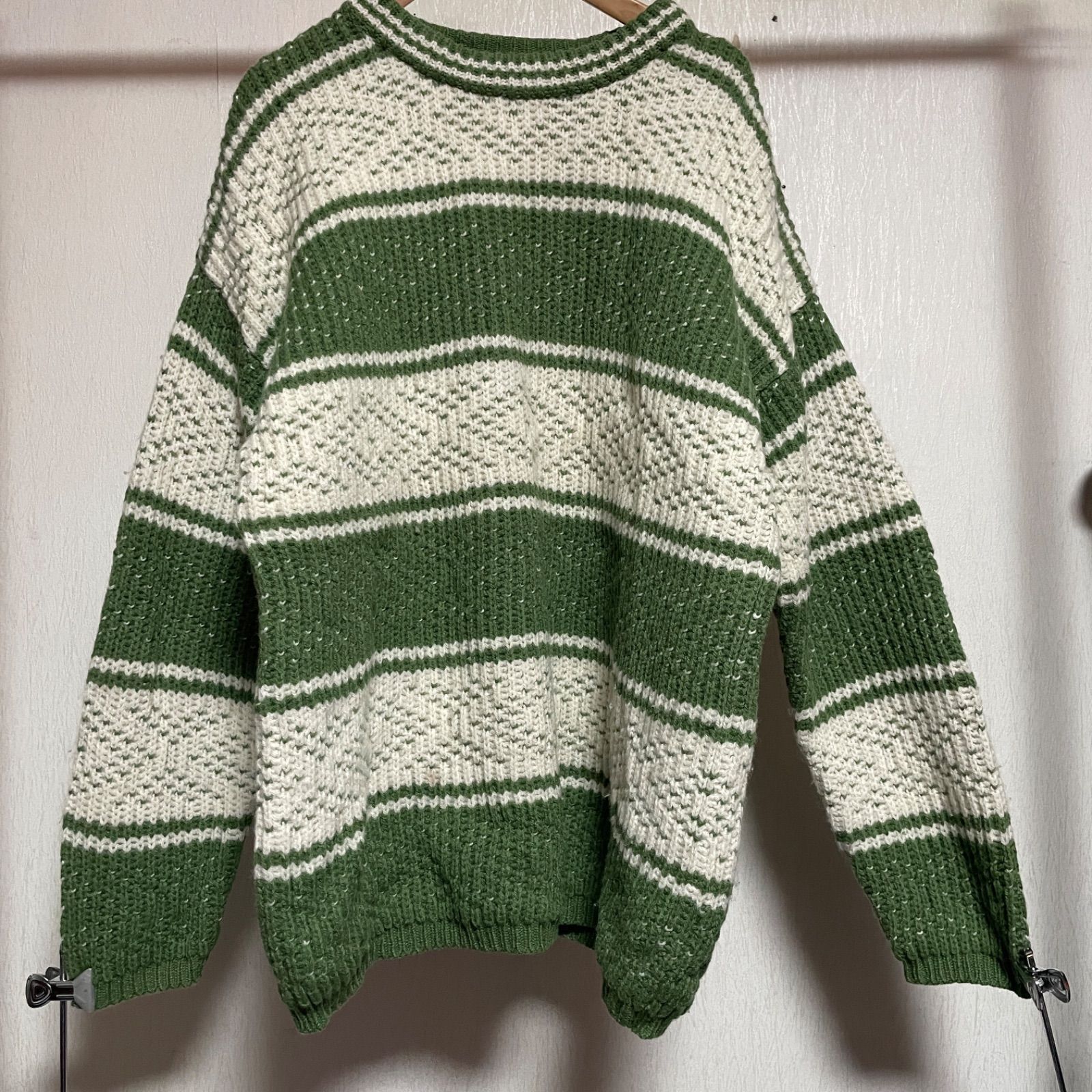 UNITED COLORS OF BENETTON 90s/ベネトン/リンツ製　MADE IN JAPAN cable knit sweater/ニット/セーター