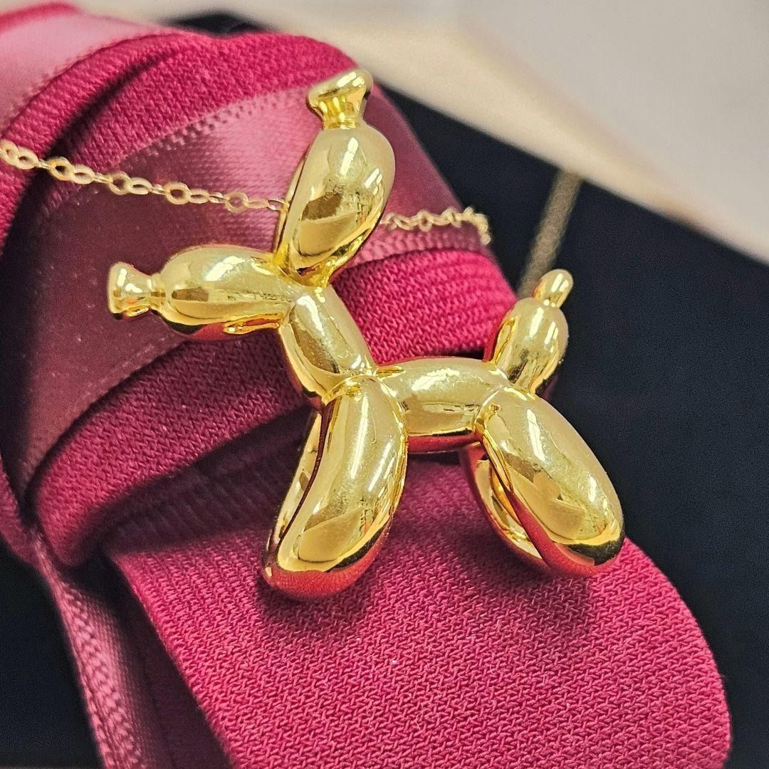 24金 バルーンアート ドッグ 犬 K24 ペンダント トップ 24K 24金 バルーンアート ドッグ 犬 K24 ペンダント トップ 純金 24K