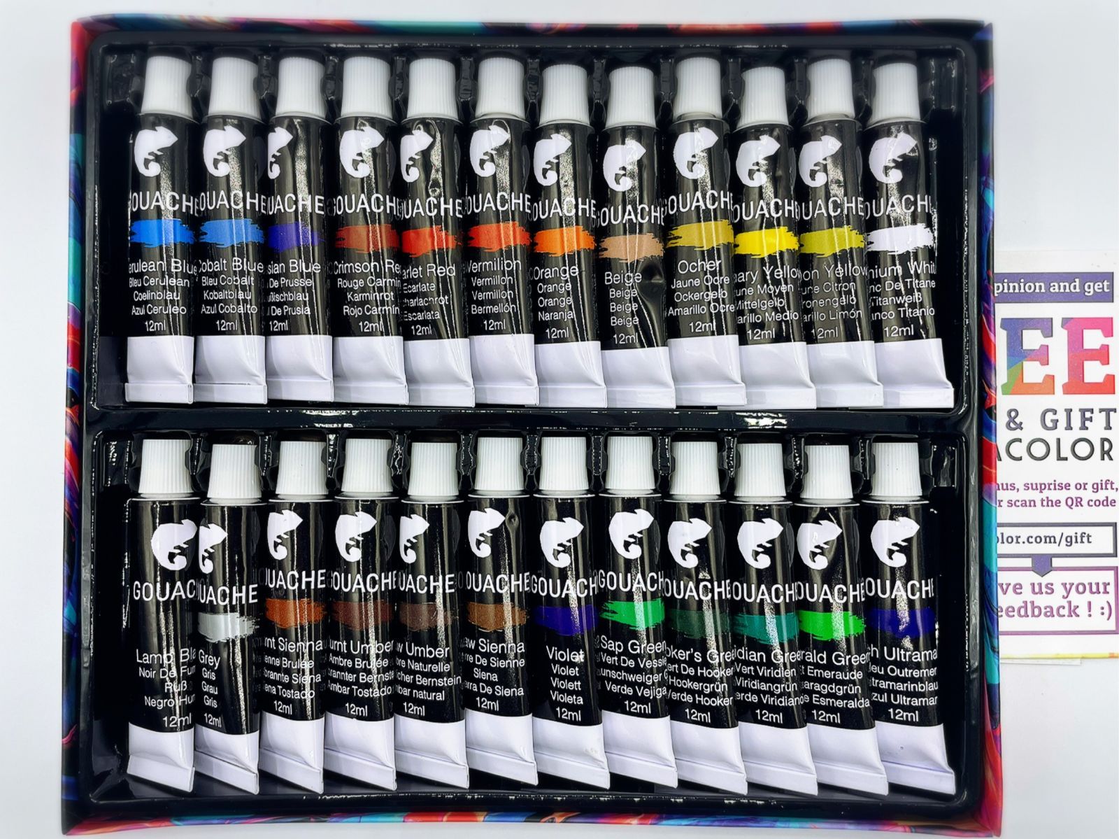 新品】ZENACOLOR 24色 アクリル絵の具-