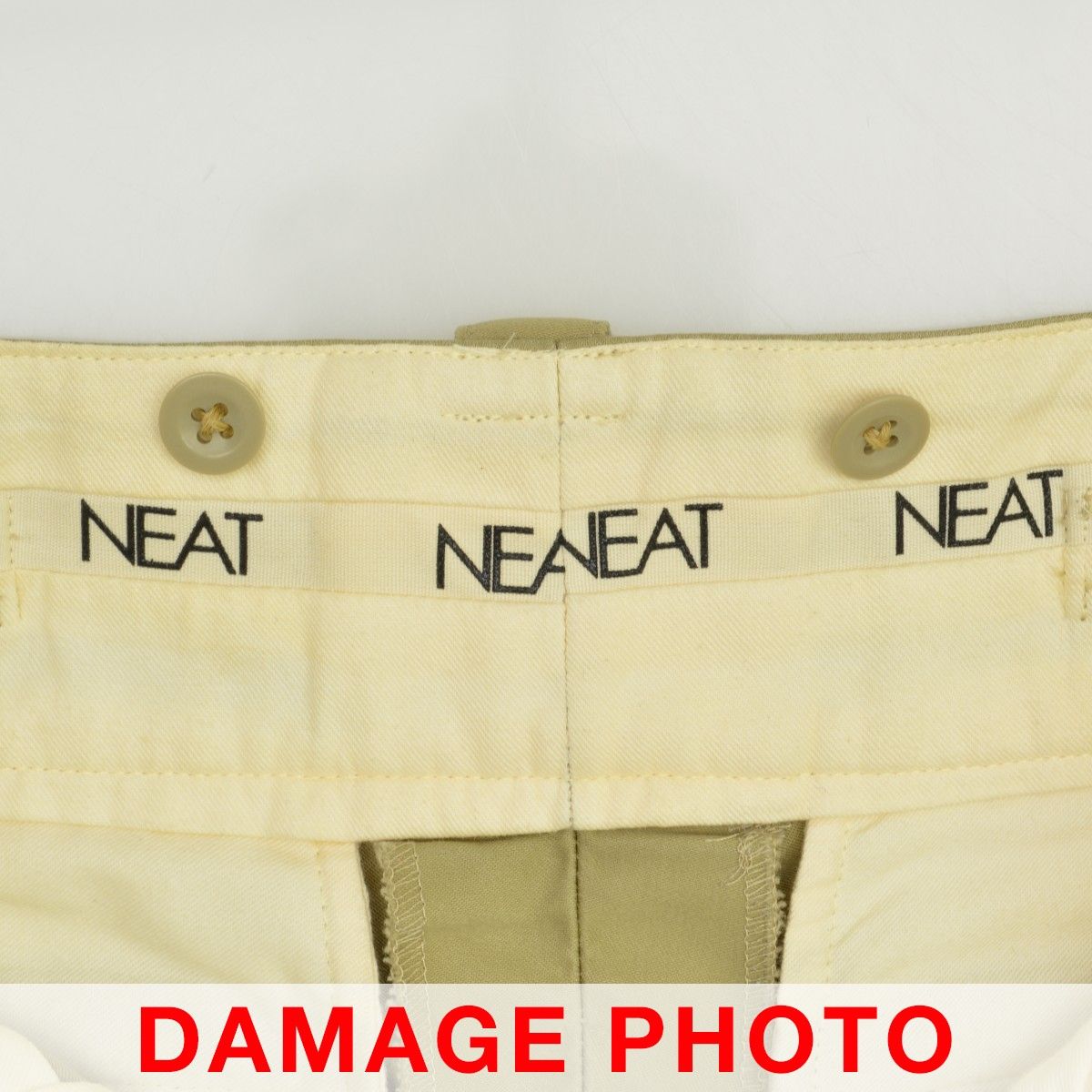 NEAT】GIZA Moleskin Beltless (paint) ギザ モールスキン ベルトレス