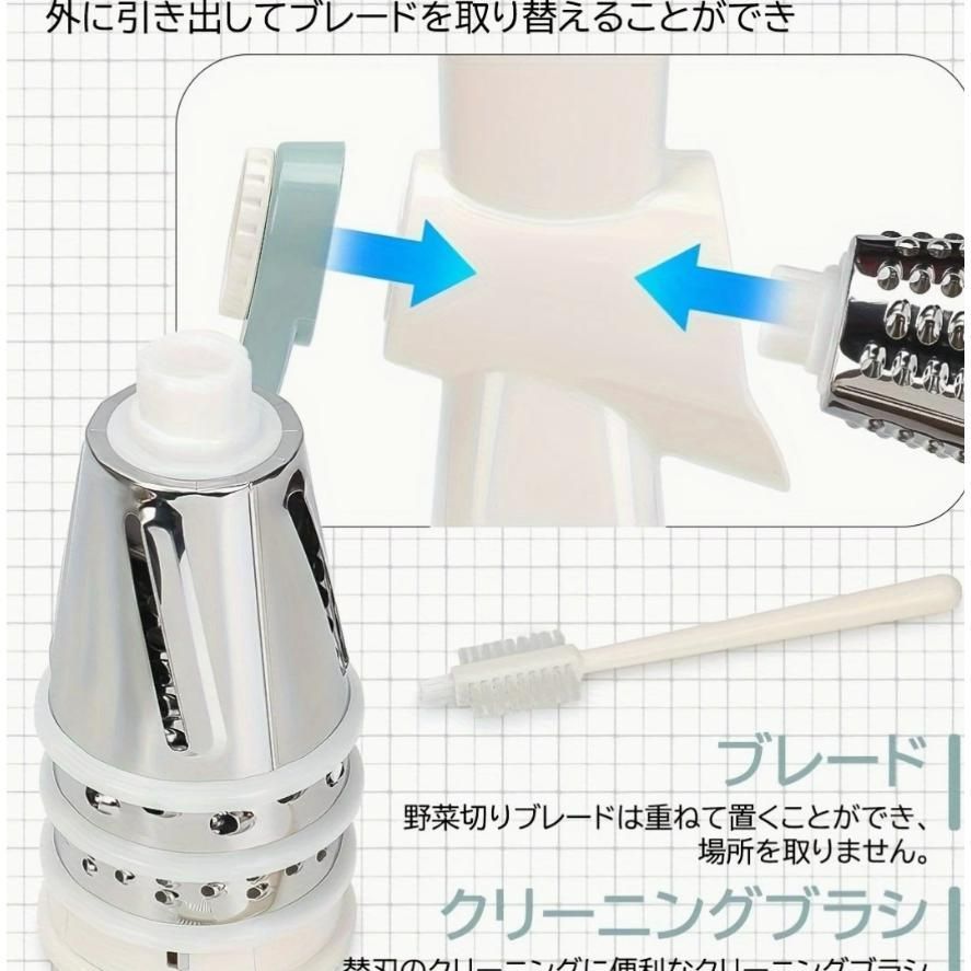取り外し 千切りスライサー