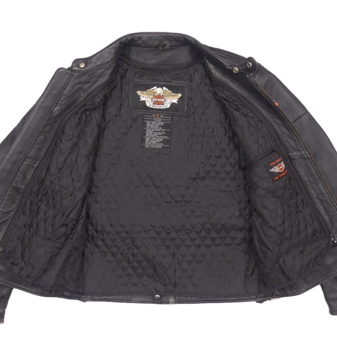 ハーレーダビッドソン メッシュ ライダースジャケット M 本革 HH9541