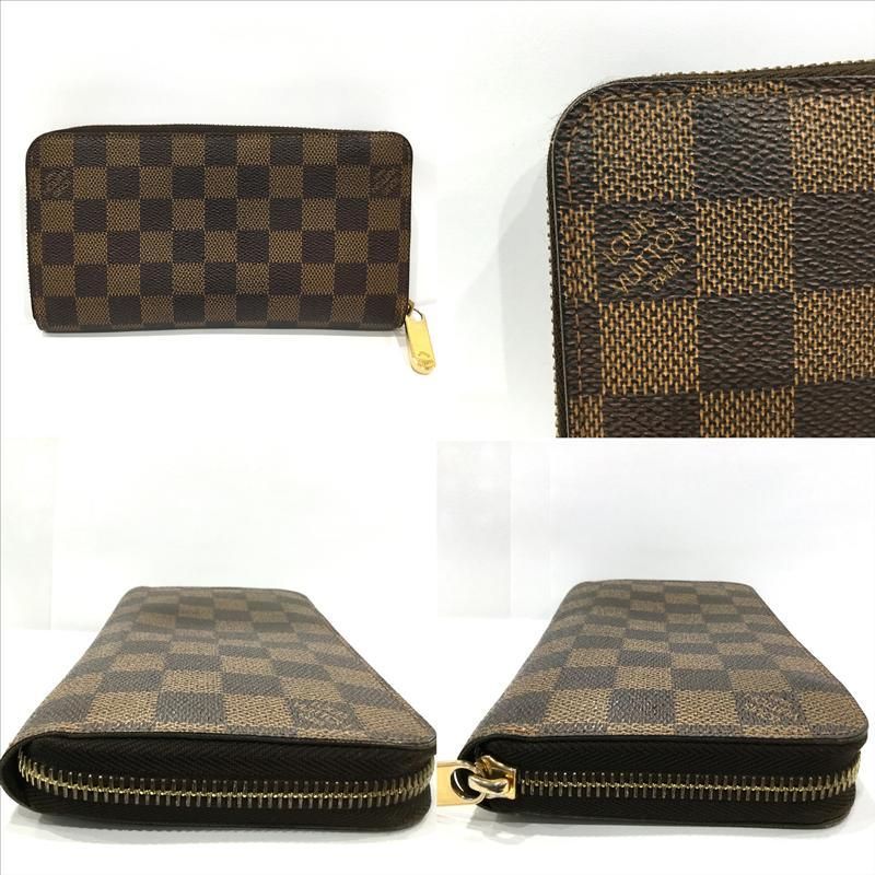 【美品】ルイヴィトン＊ダミエ エベヌ ジッピーウォレットN60015 LOUIS VUITTON ルイ・ヴィトン ダミエ・エベヌ ジッピー