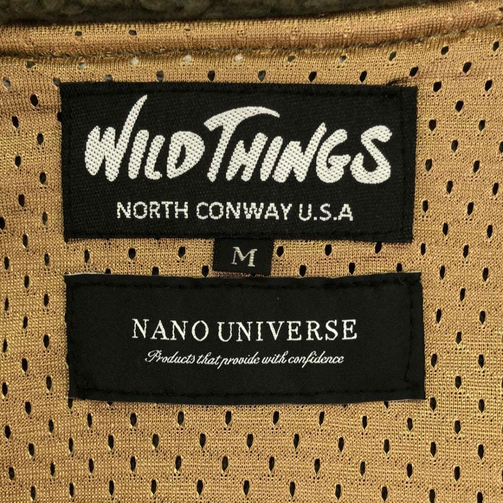 ワイルドシングス ナノユニバース コラボ ジップ ボアジャケット M