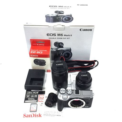 CANON EOS M6 MarkⅡ ダブルズームレンズキットミラーレスカメラ