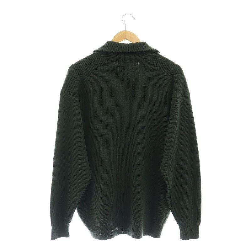 グラフペーパー Graphpaper 22AW High Density High Neck Zip Knit 