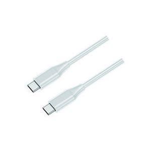 〔まとめ〕 HIDISC USB2.0C-Cケーブル 1m HD-TCC100201WH 〔×2セット〕