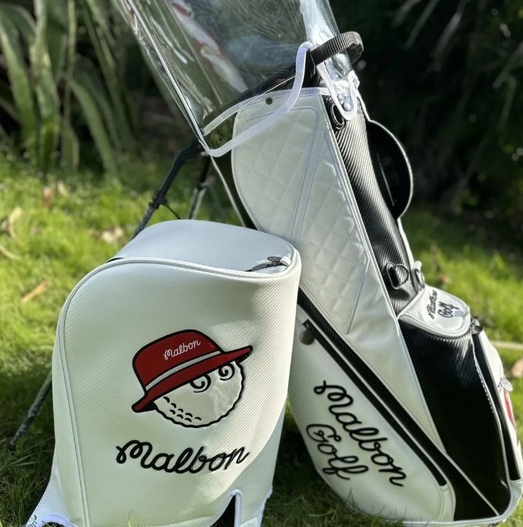 マルボンゴルフ キャディバッグ 男女兼用 白 マルボン Malbon