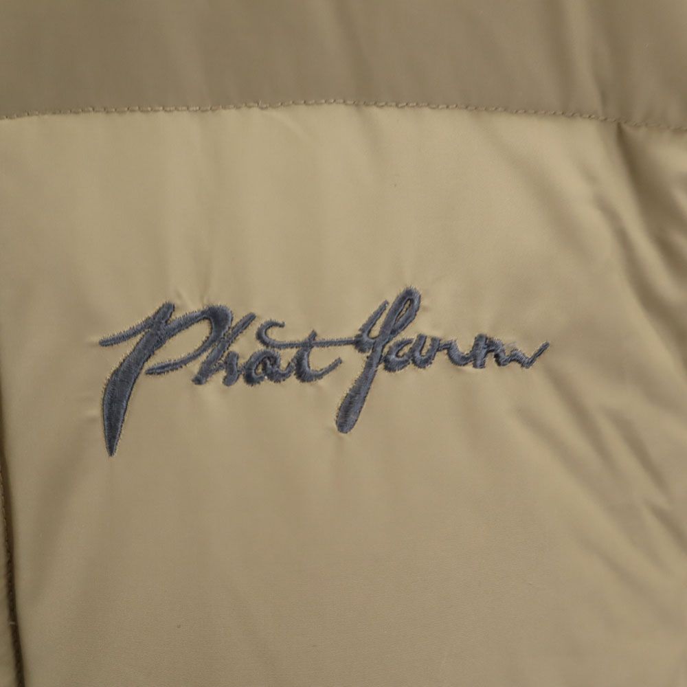 PHAT ファットファーム ダウンジャケット L グレージュ PHAT FARM メンズ FARM ダウンジャケット ブラック 90\\u0027sPHAT FARM ダウン