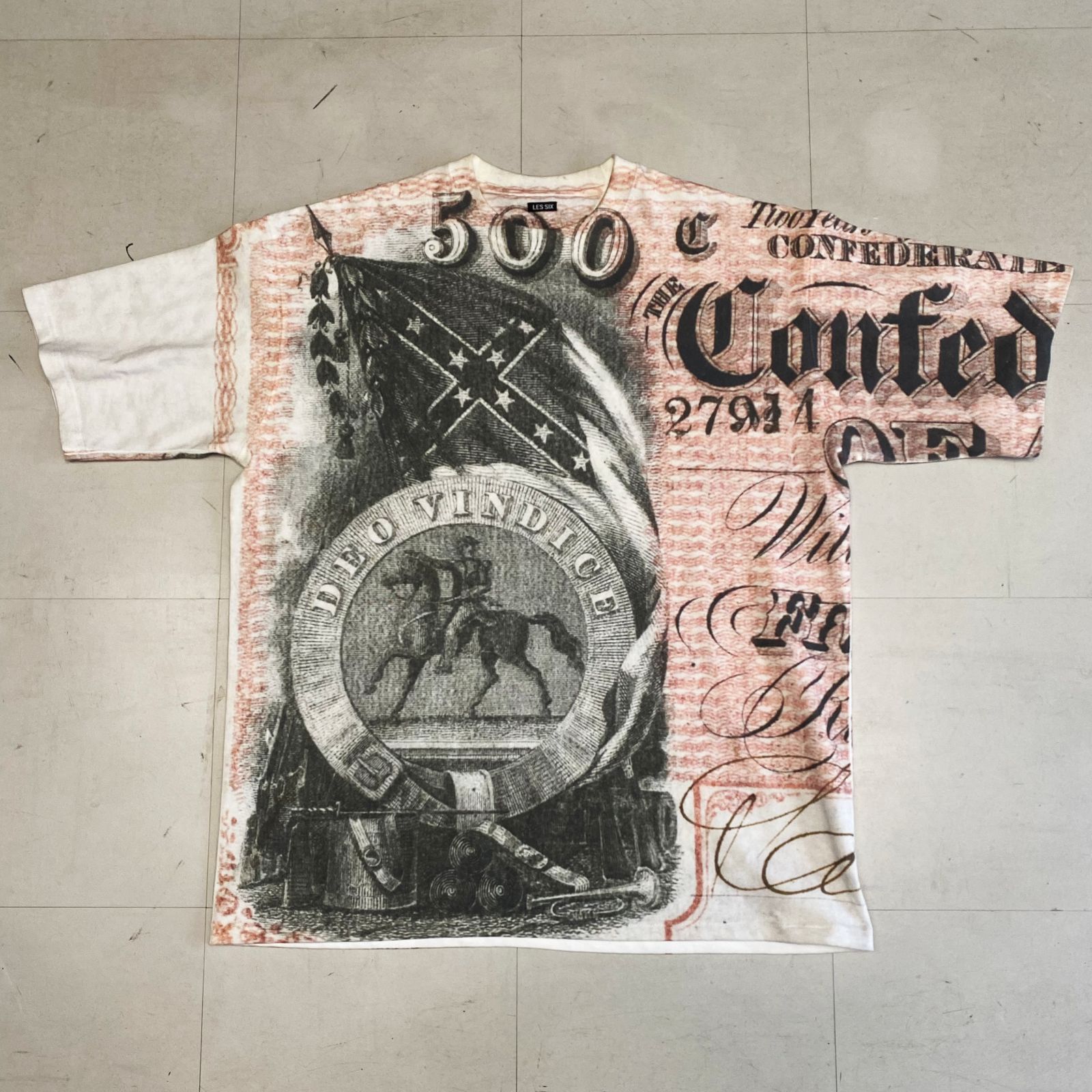 LES SIX レシス 25SS Greed Tee 半袖Tシャツ SIZE 2 【中目黒R04 LES SIX レシス 25SS Greed Tee 半袖Tシャツ SIZE 2 【中目黒R04