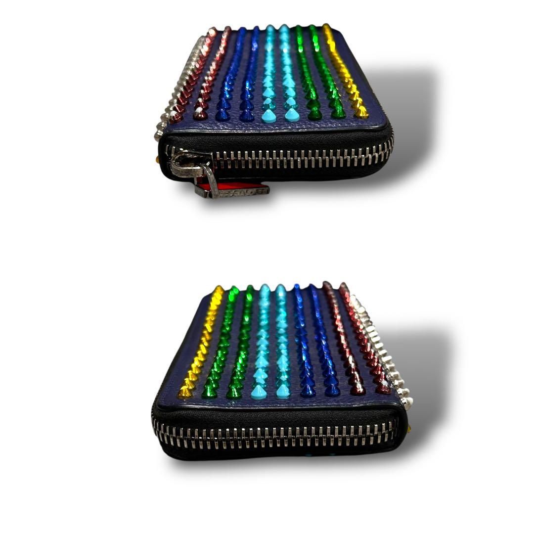 Christian Louboutin ルブタン スタッズ レインボー 長財布 ジッピー