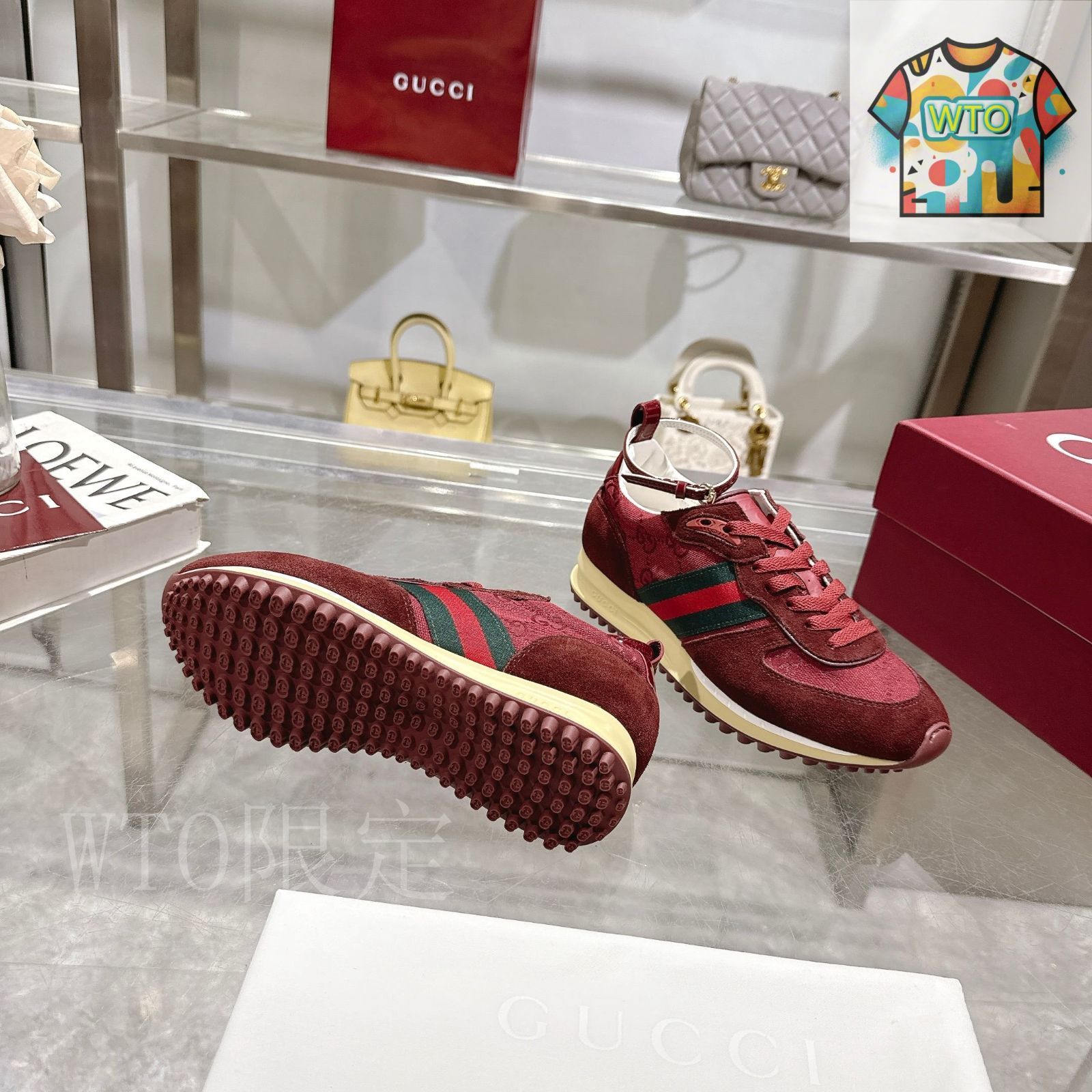 GUCCIレアスニーカー 中古・古着通販】GUCCI (グッチ) レザースニーカー ホワイト