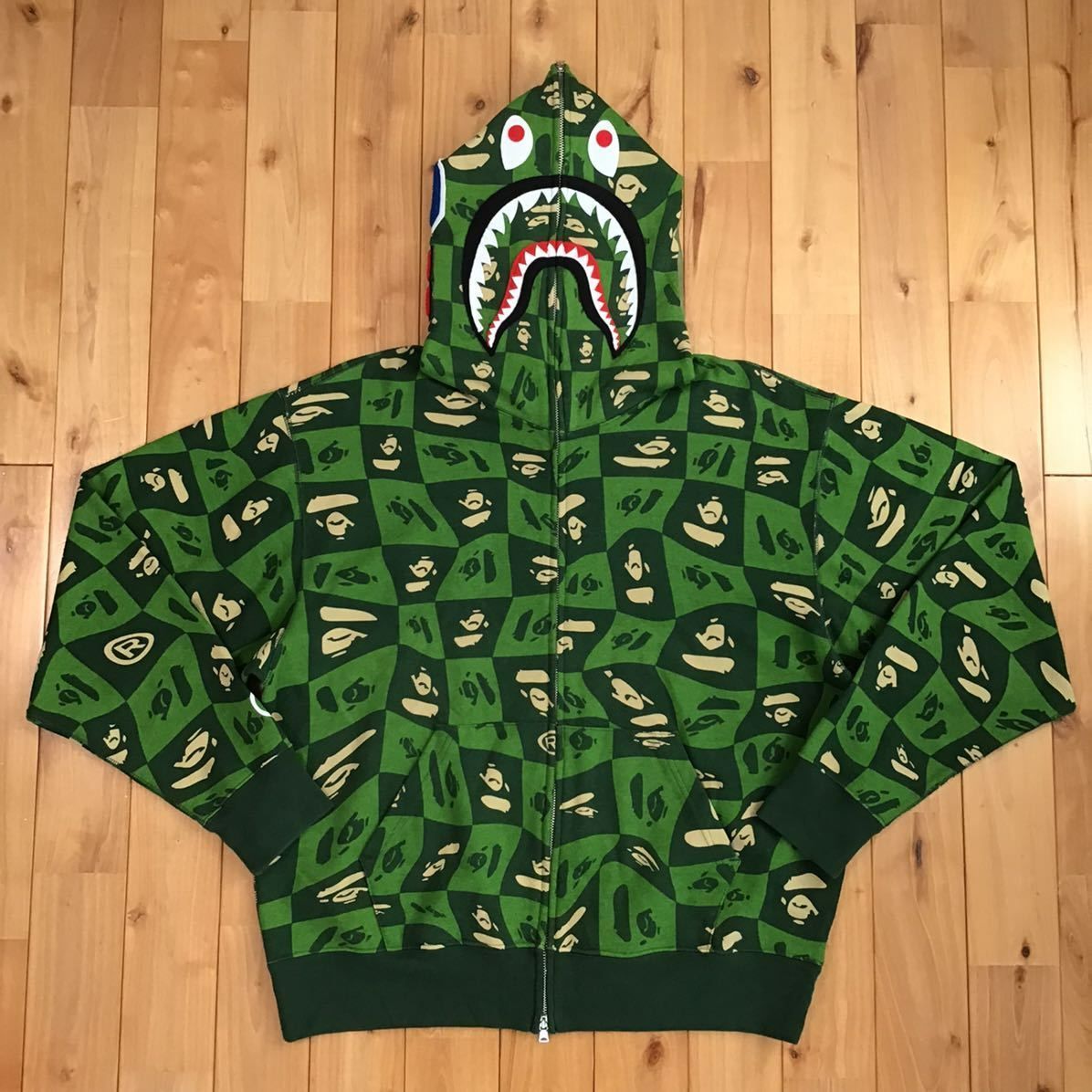 BAPE FACE LOGO シャーク パーカー Lサイズ a bathing ape shark full