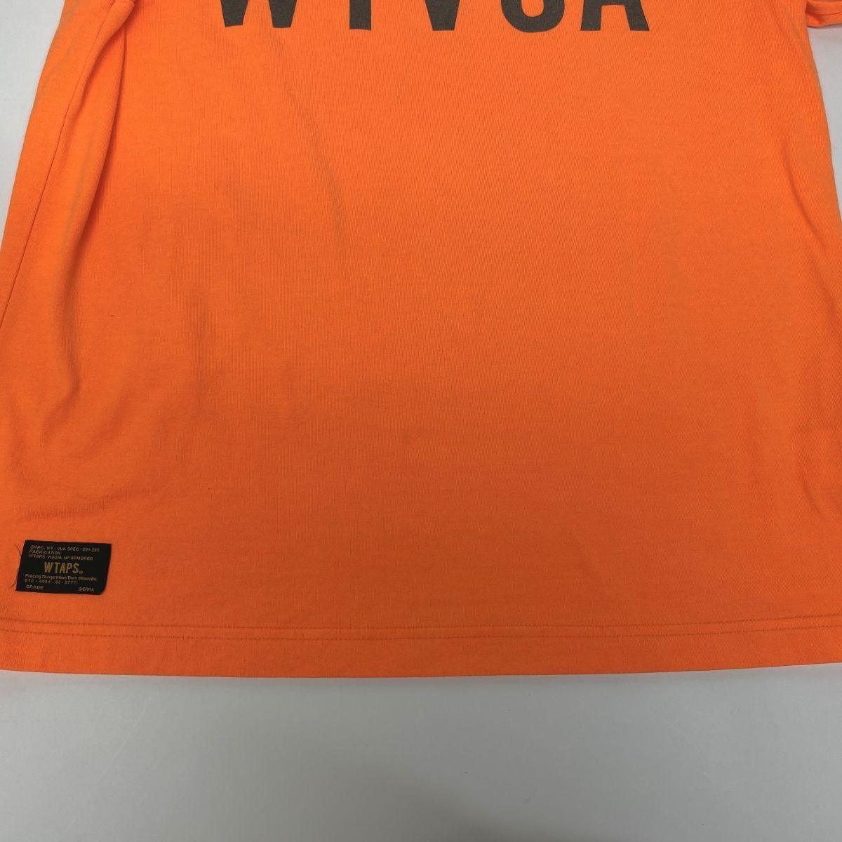 WTAPS ダブルタップス WTVUA ロンT 長袖 Tシャツ オレンジ サイズS
