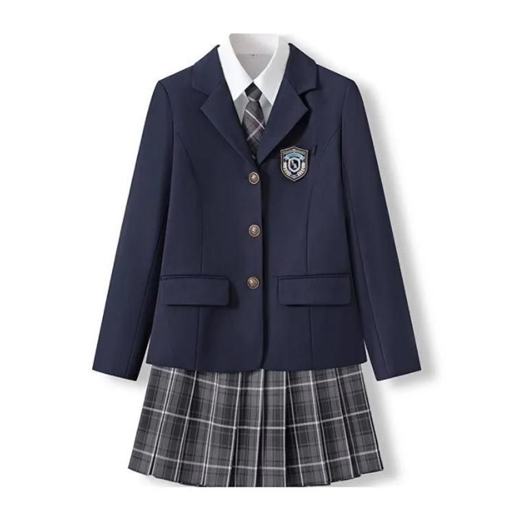 中学生 制服 高校生 女子高生 学生服 上下セット 4点セット！長袖シャツ 女の子 女子高校生 制服 文化祭 レディース スクール ブレザー スーツ  スカートスーツ スカート コスプレ衣装 可愛い WdMc597 - メルカリ