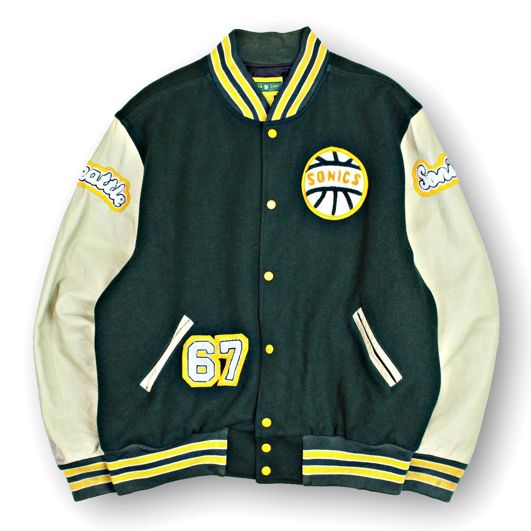 NBA スーパーソニックス 薄手 スタジャン L レア NBA シアトル