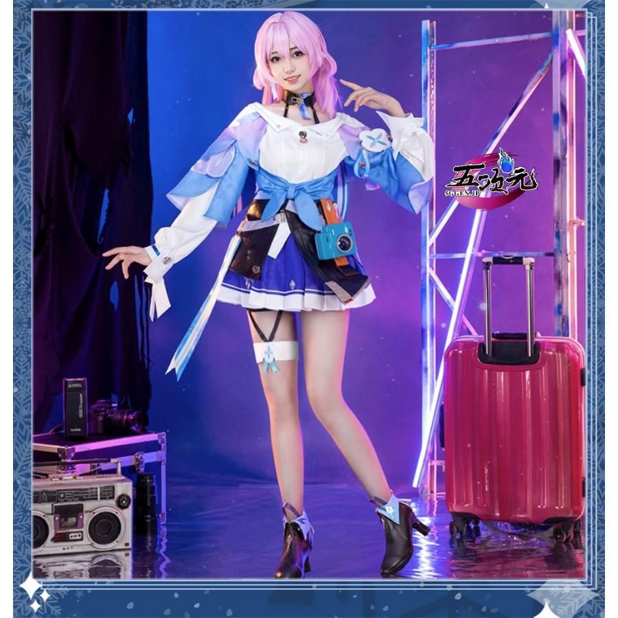 ♥ 猫屋小舗 崩壊スターレイル コスプレ 崩スタ 三月なのか 衣装 ウィッグ 靴 武器 追加 CS0924BJ ハロウィン