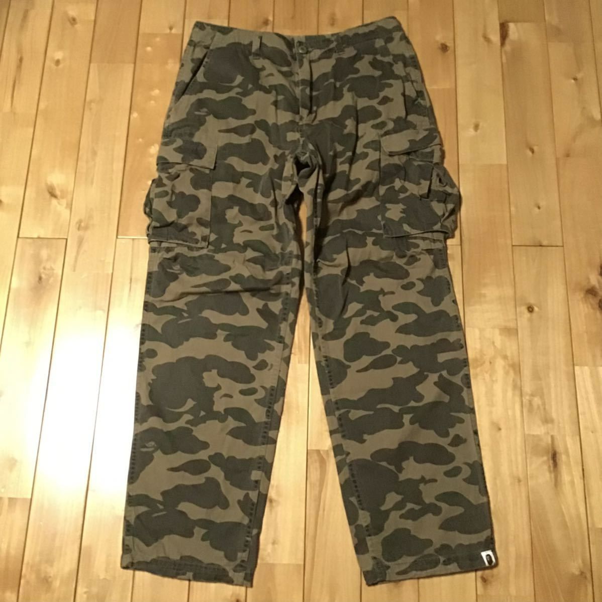 1st camo green カーゴパンツ Mサイズ a bathing ape BAPE camo cargo