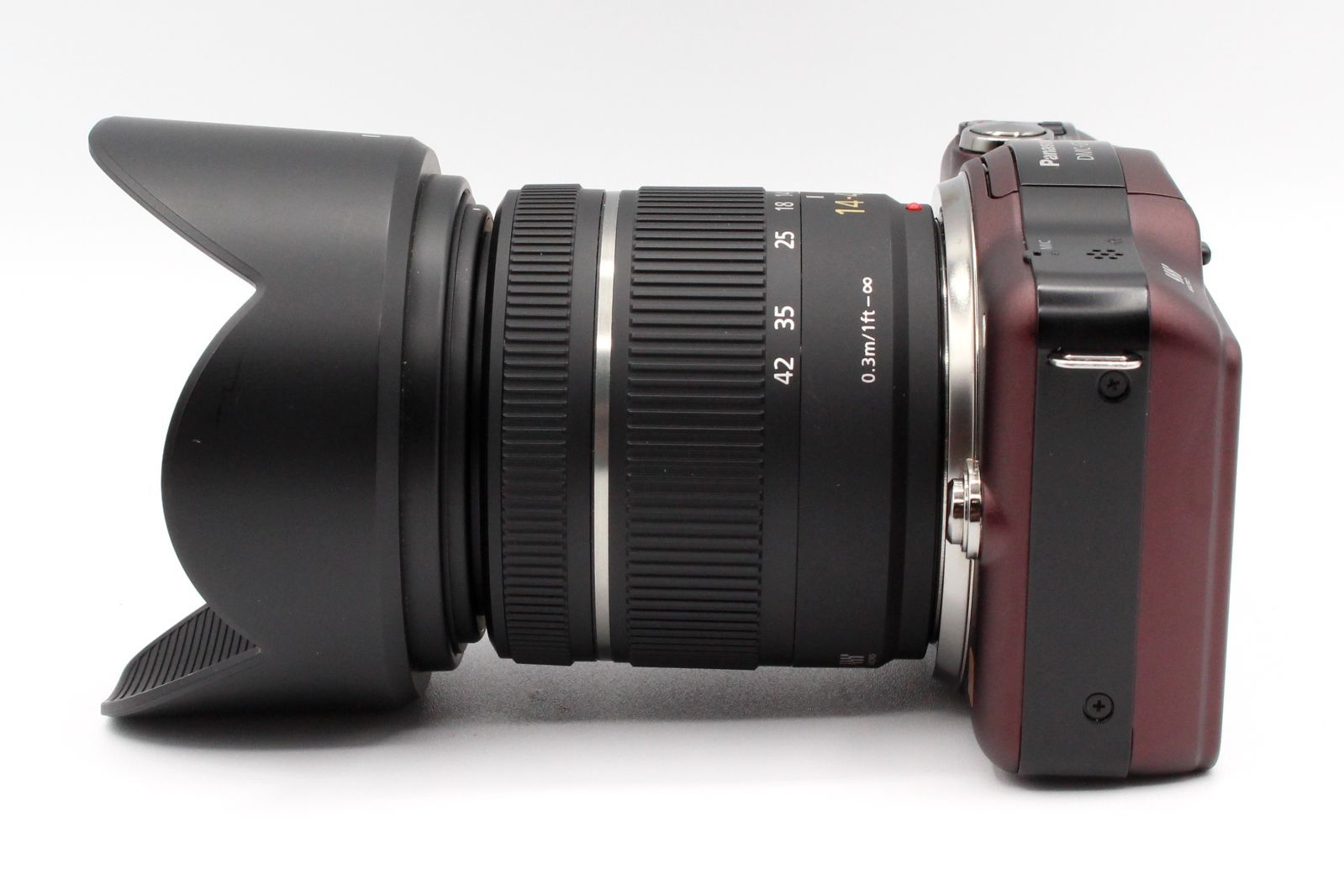 サマーセール開催中！ パナソニック Panasonic ルミックス LUMIX DMC-GF3レンズキット 付属品多数 ブラウン タッチパネル ♯349