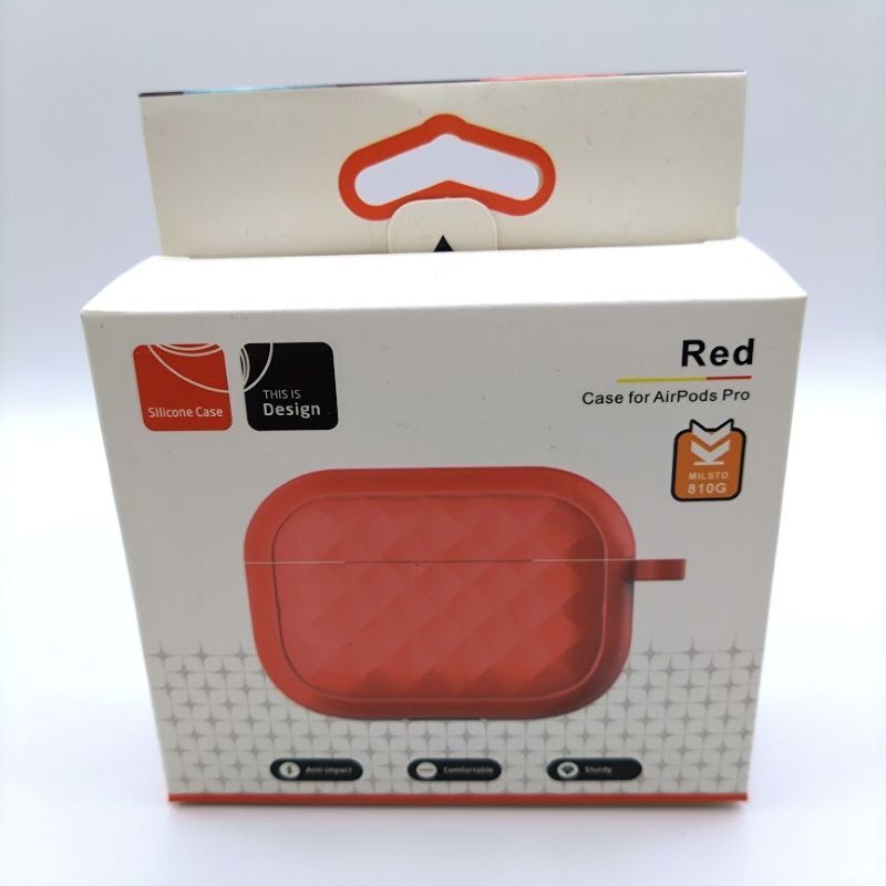 AirPods Pro 1&2 カバーケース シリコン素材 【Red】 - メルカリShops