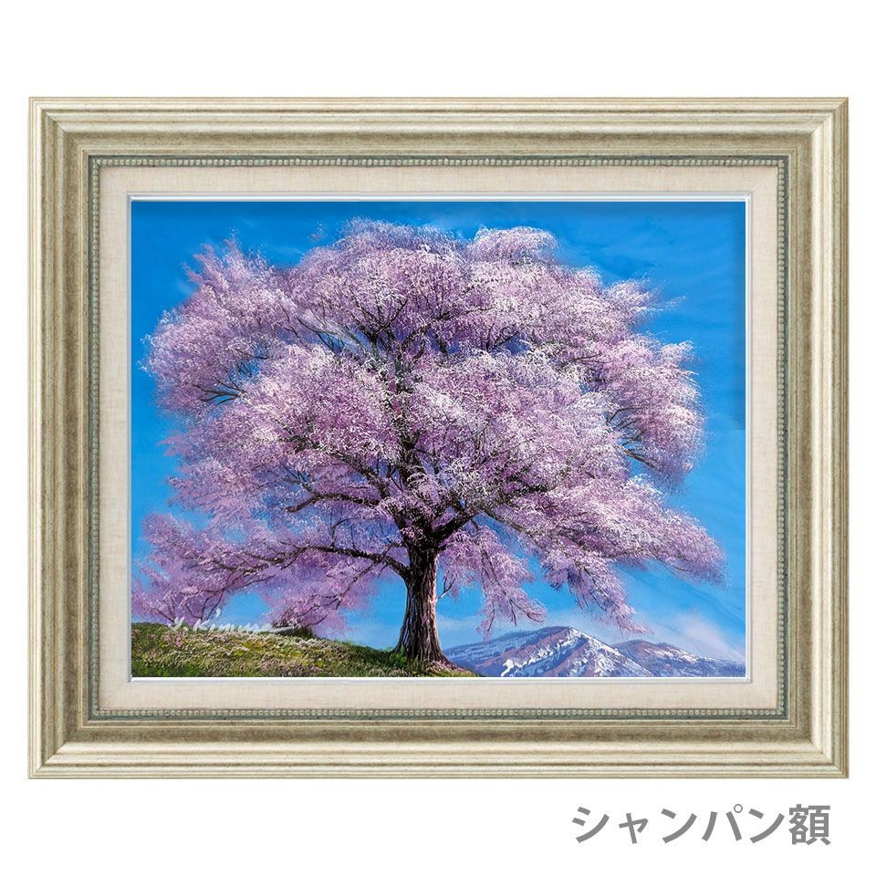 油彩画　「　さくらと船遊び　」　原画　F4号 油彩画 小林幸三 「梓川」 F4号 額入り 油絵 風景画 額装絵画