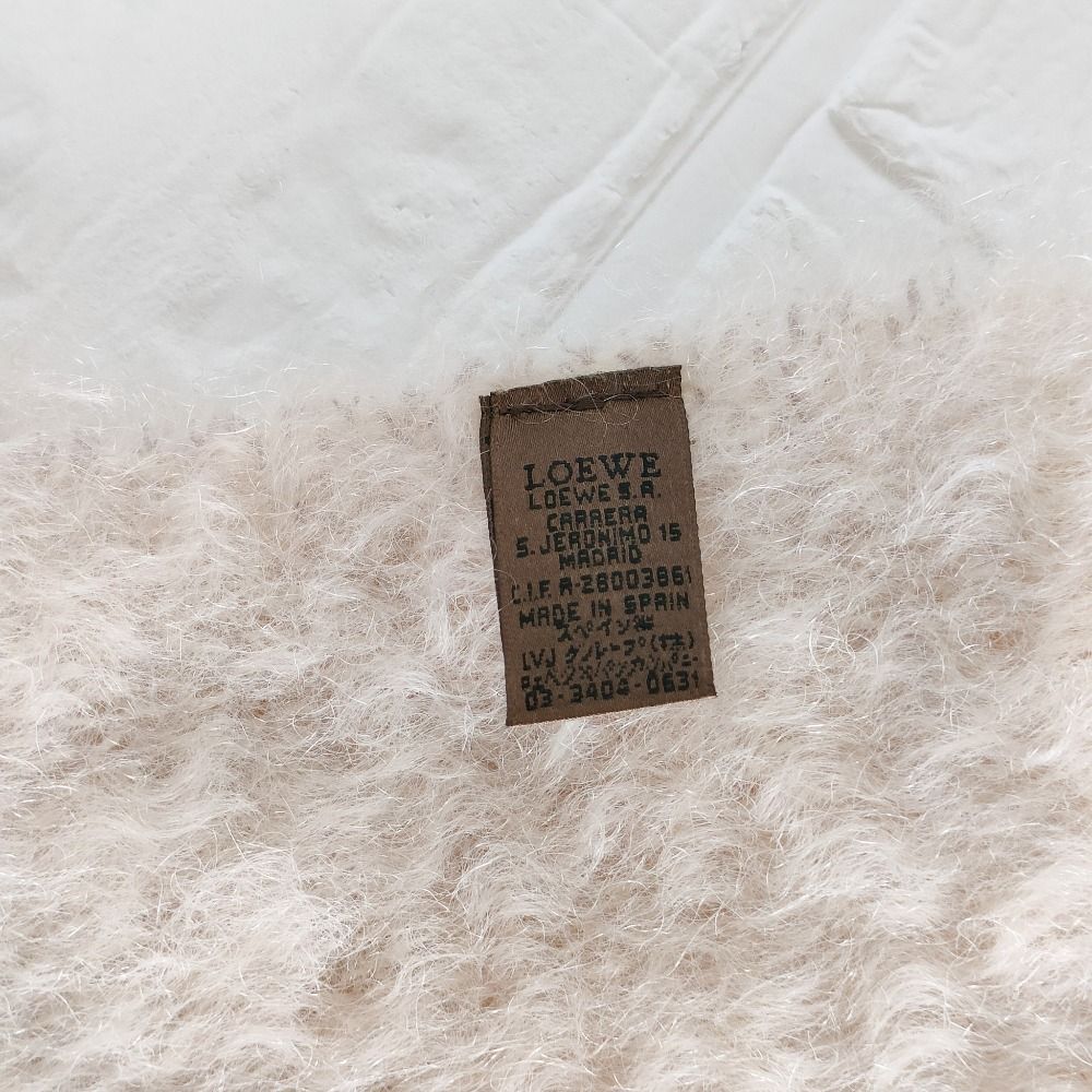 美品 LOEWE ロエベ モヘア×ウール アナグラム刺繍 ニット