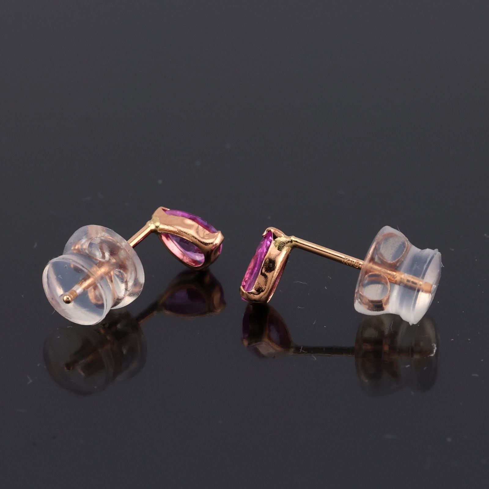 【☆鑑別付☆】パパラチアサファイア　K18 ピアス 楽天市場】【2000円OFFクーポン】【鑑別書】パパラチア