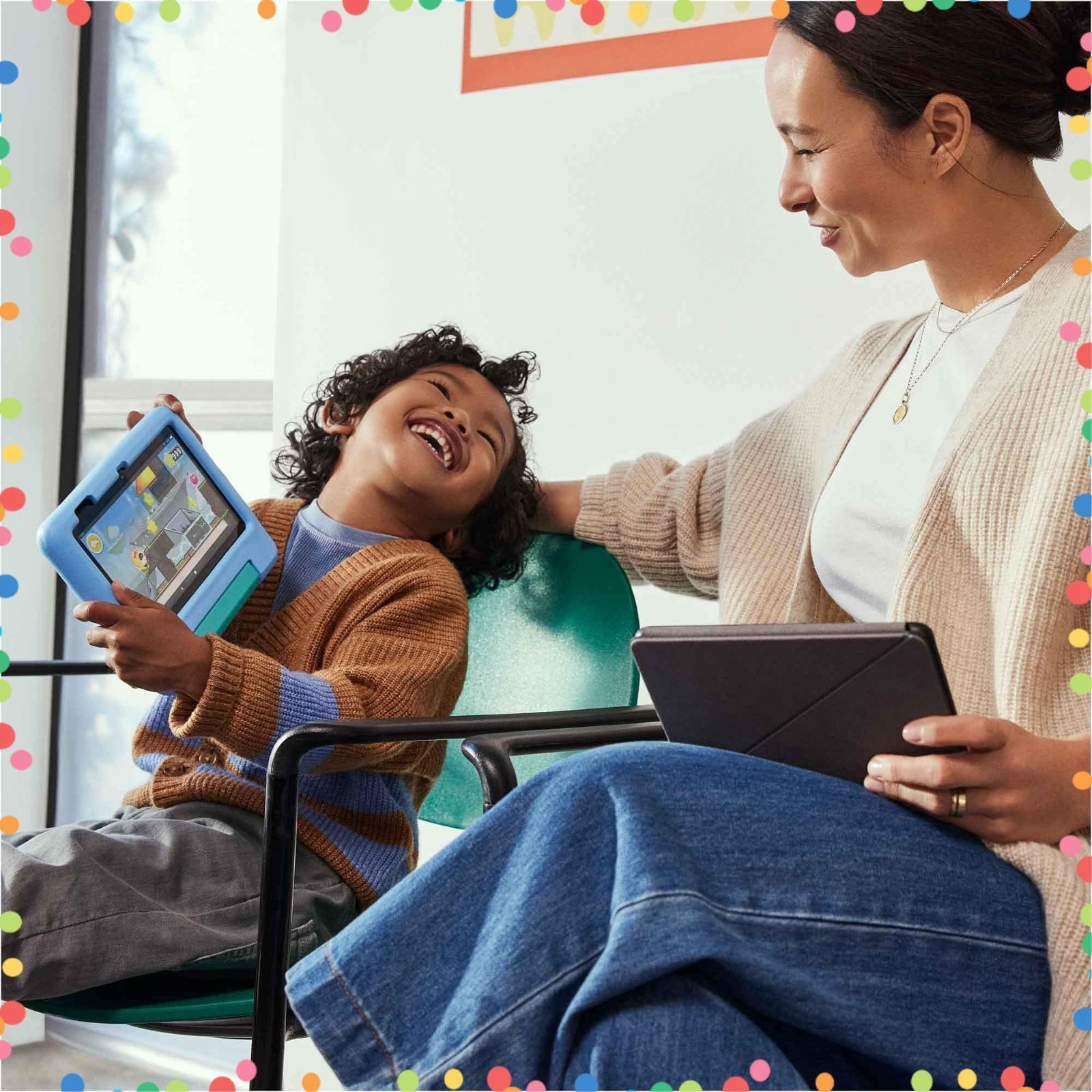 数千点のキッズコンテンツが1年間使い放題 ブルー 7インチ キッズモデル 7 Fire