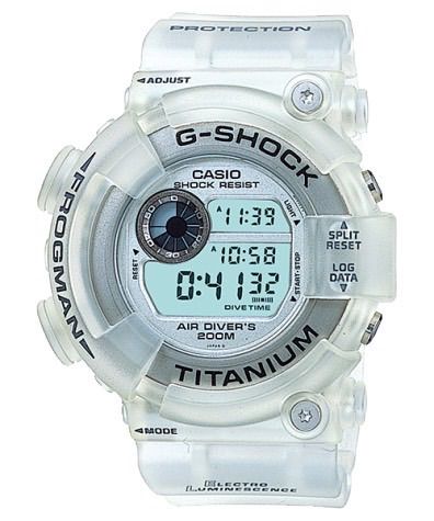 【電池交換済】G-SHOCK フロッグマン 透けチタン DW-8200WC-7A カシオ G-SHOCK FROGMAN DW-8200WC-7A チタンスケルトン