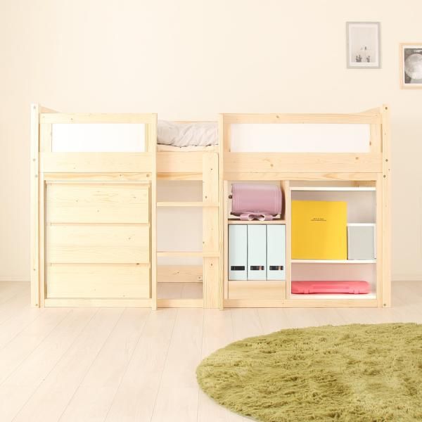 子供の秘密基地 ロフトベッド 木製 ハイタイプ dショッピング |ロフトベッド ロータイプ 高さ120cm すのこ 天然