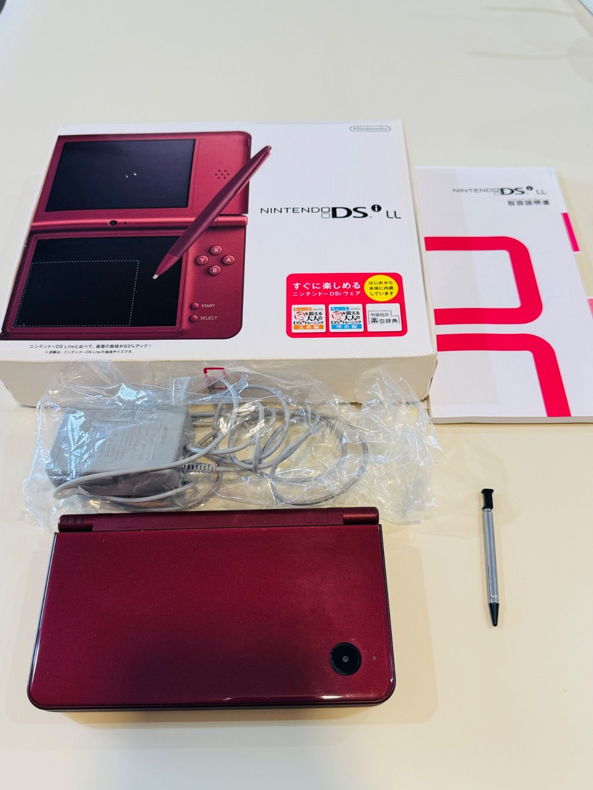 Nintendo DSi LL ワインレッド 本体 動作 済み