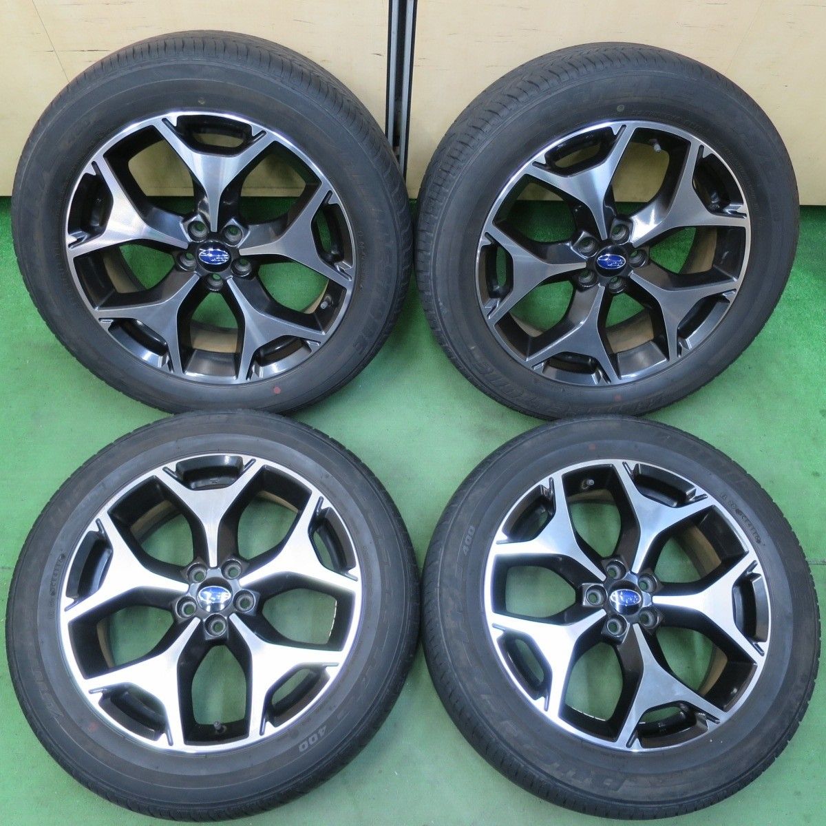 キレイ スバル SJ系 フォレスター 純正 225|55R18 ブリヂストン デューラー H|L 400 18インチ PCD100|5H 5040802イノ