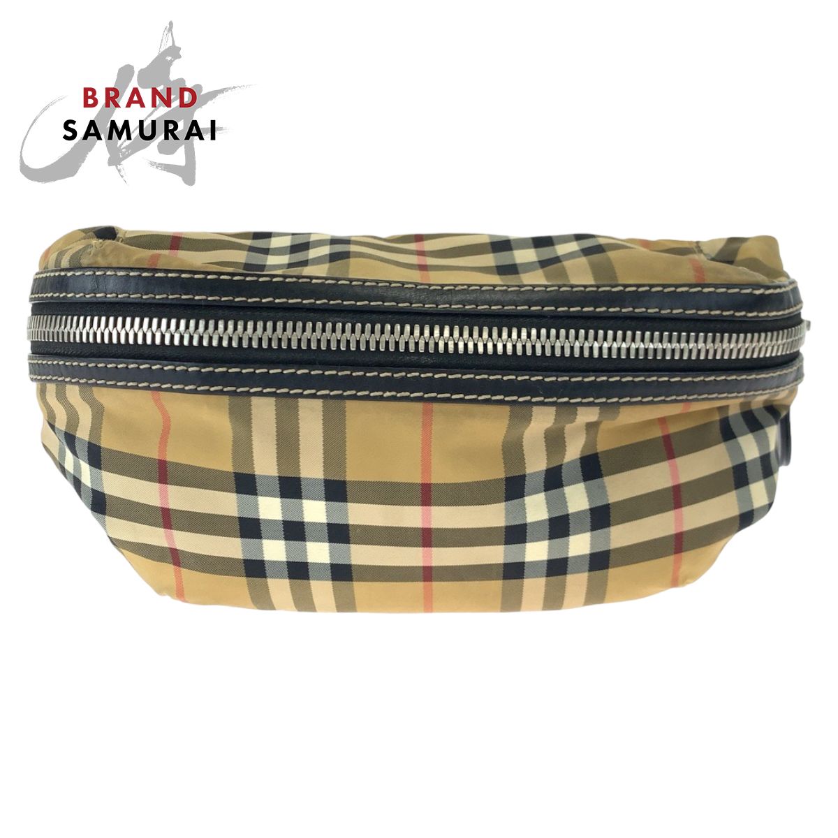 BURBERRY バーバリー ビンテージチェック ブラウン 茶 ナイロン 