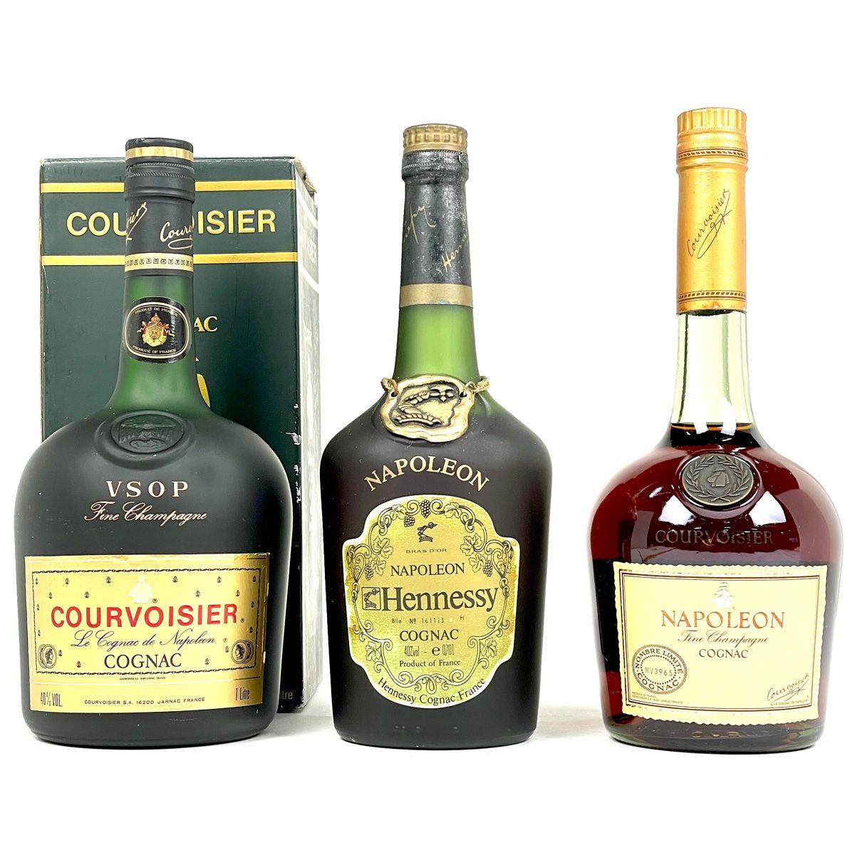 3本 ヘネシー クルボアジェ コニャック 1000ml ブランデー セット 古酒