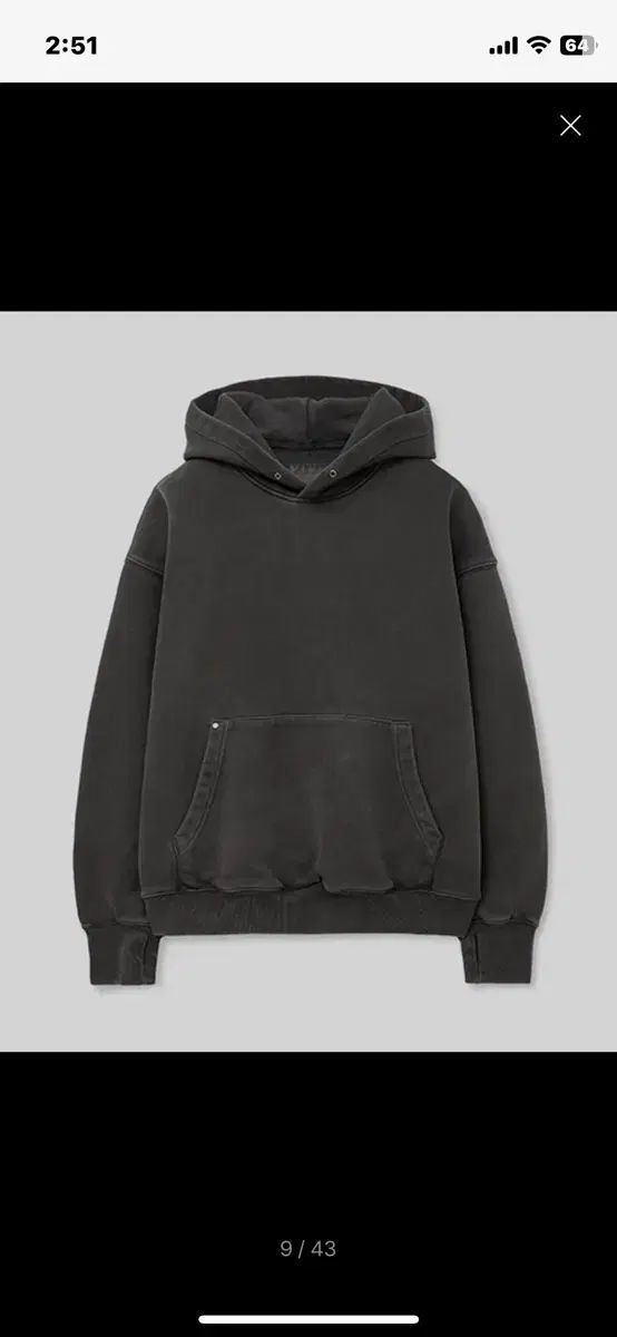 INTEMPOMOOD フード付きTシャツ チャコールグレー L