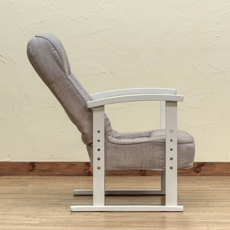 高座椅子 高さ4段階 背もたれ4段階 調節可能 低反発