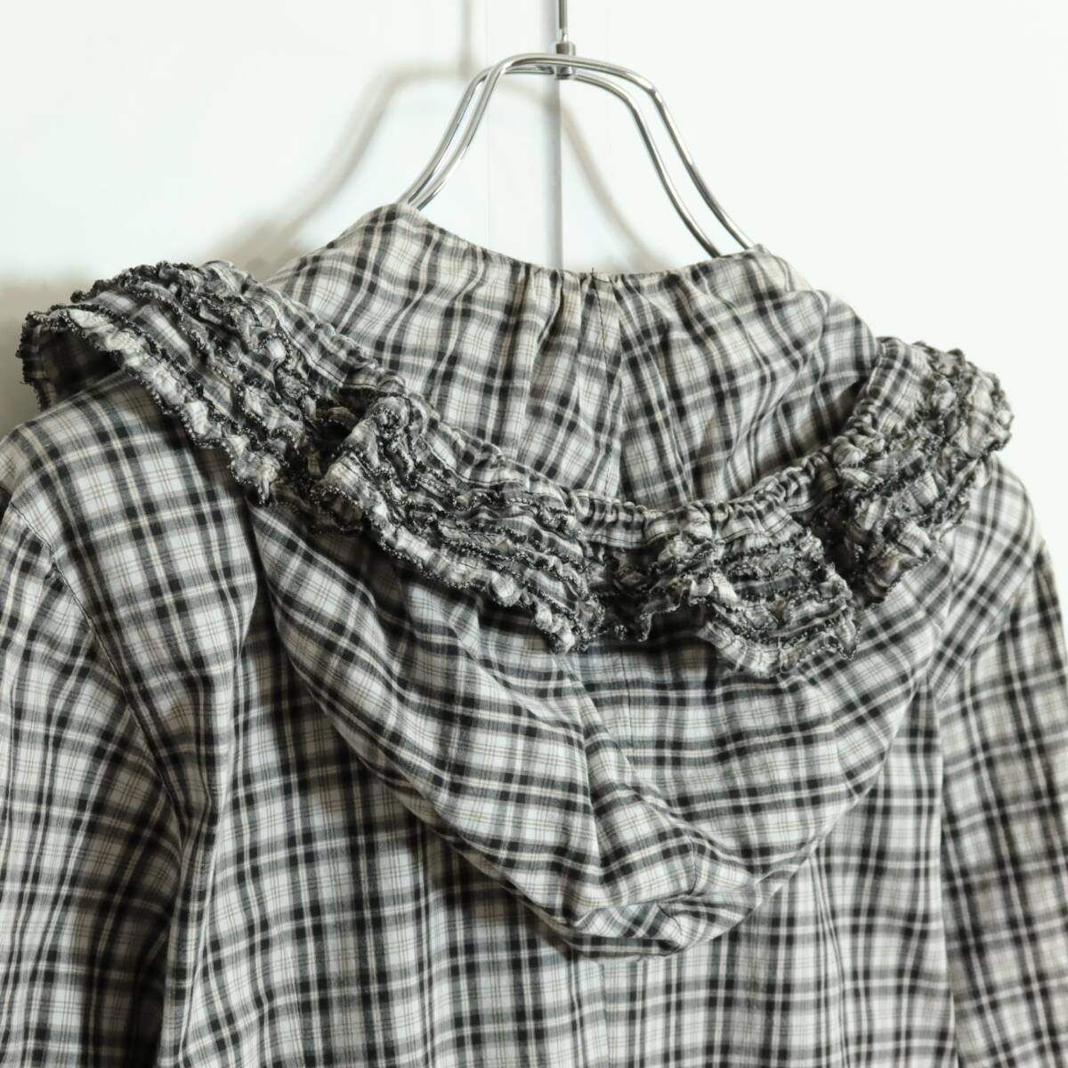 Y】ワンダフルワールド カネコイサオ ブラック フリル チュニック長袖