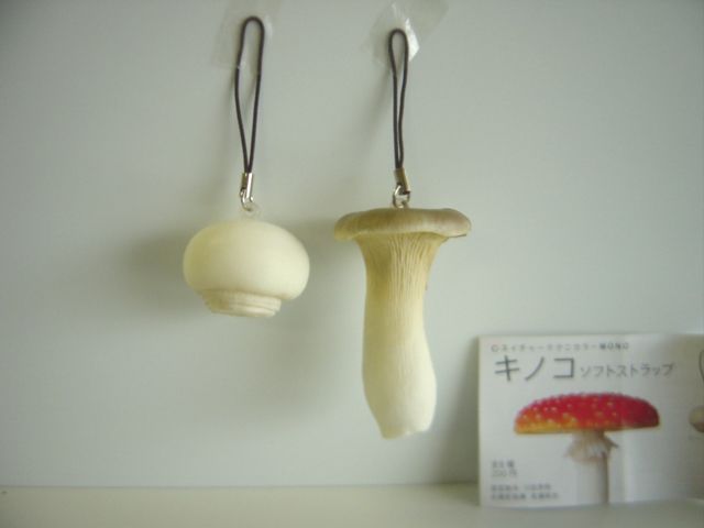 ♯Gyi17PGネイチャーテクニカラーキノコソフトストラップ人気2種