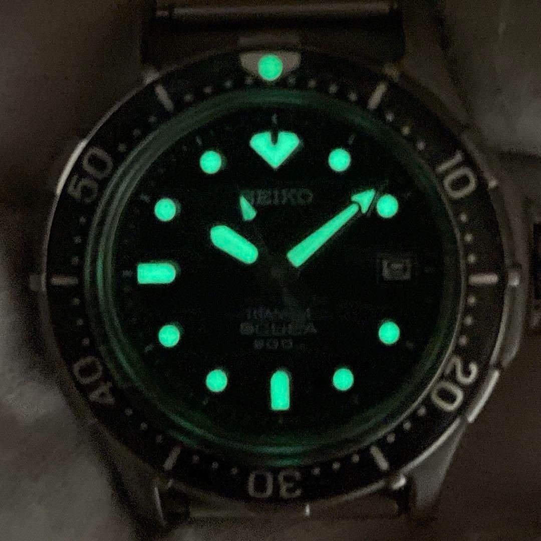 SEIKO チタン製ダイバーズウォッチ 7N35-6110 フェイスのみ セイコー