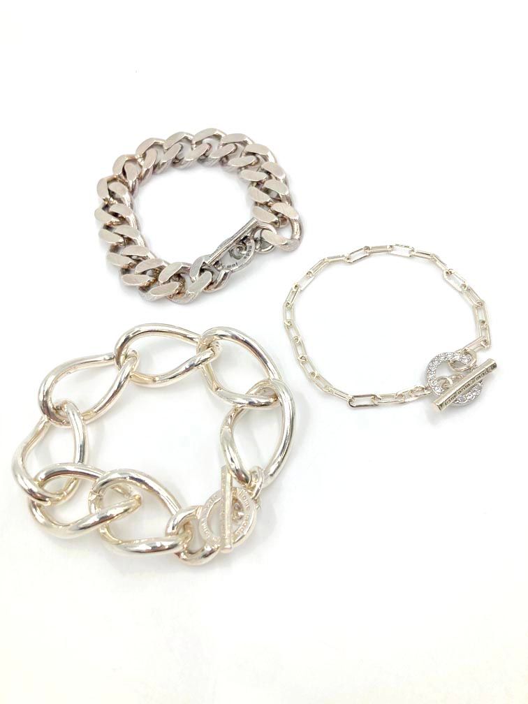 美品 JAM HOME MADE ジャムホームメイド 3点セット はじめての ブレスレット シルバー ■■メンズ