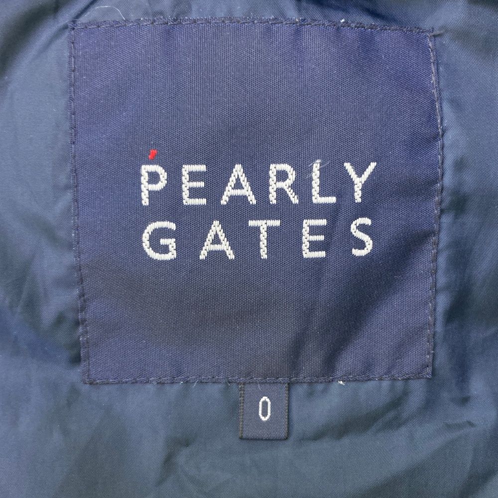 簡易清掃済み サイズ 0 PEARLY GATES パーリーゲイツ ダウンベスト ネイビー系 240101482709 ゴルフウェア レディース ストスト