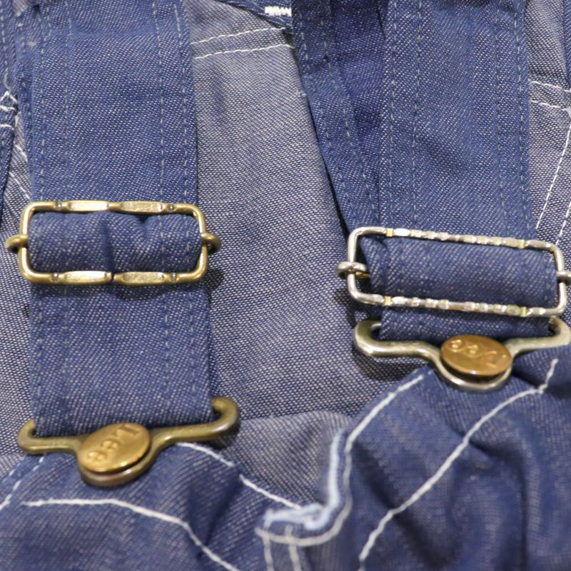 70s vintage Lee バッドダイ デニム オーバーオール メンズ S