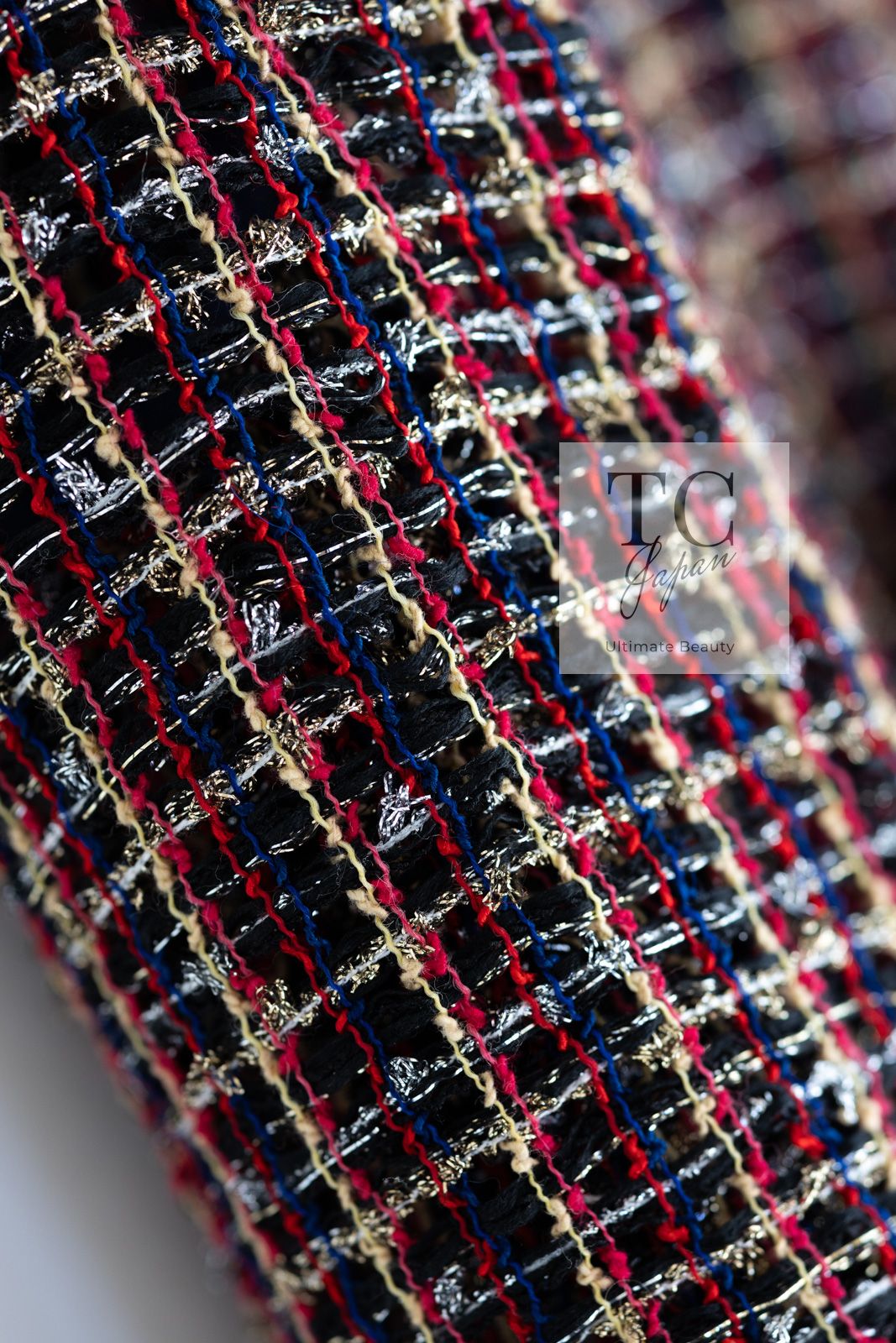 シャネル ジャケット CHANEL 56万 レッド ブラック 黒 赤