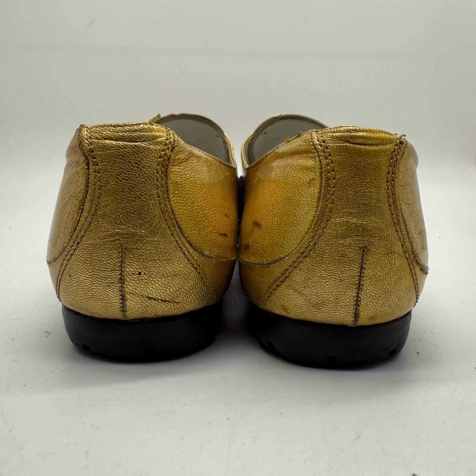 HIROMU TAKAHARA 00s y2k archive shiny gold enamel leather shoe 41