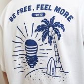 TENGA　テンガ　サンセット　Tシャツ　白×紺　L　新品　未使用　（店頭併売品）